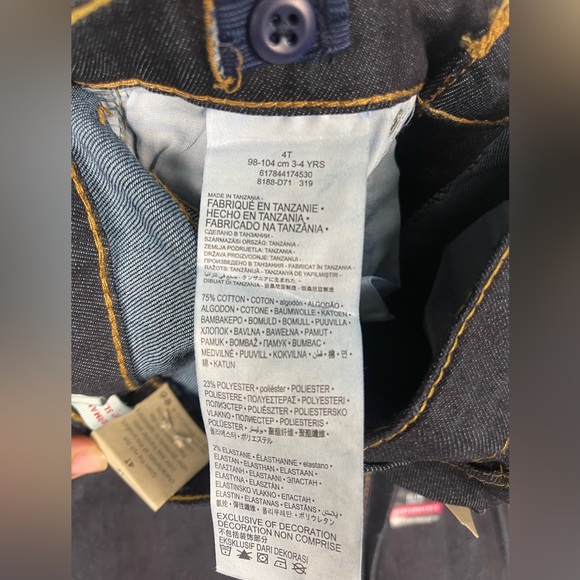 Levi’s 511 Slim Fit Flex Toddler Jeans Denim Pants Boys Adjustable Waist New - Picture 3 of 5